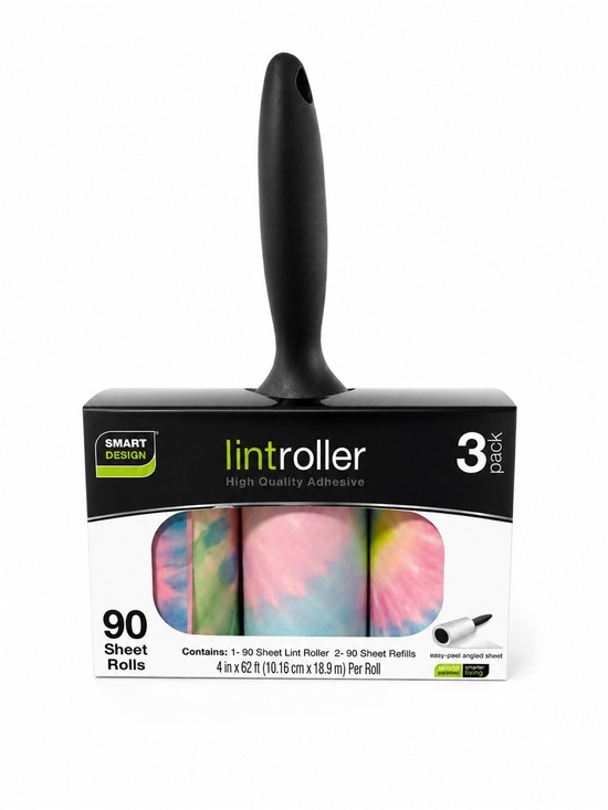 Accessories - lintroller Lint Roller 3-Pack with Colorful Refill Rolls
